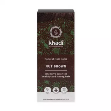 Khadi -  Khadi Henna naturalna - Orzechowy brąz, 100 g 